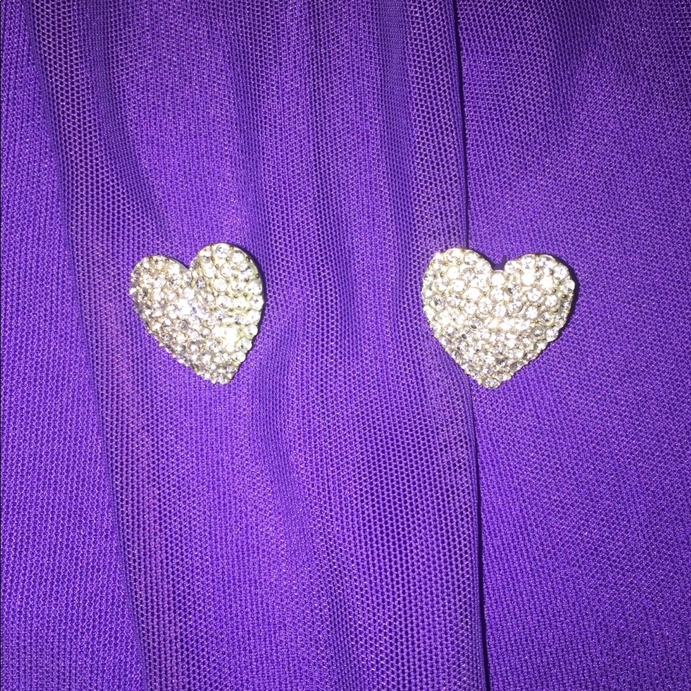 Bedazzled Heart Earrings